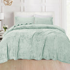4-Piece Velvet Plush Flannel Sheet Set