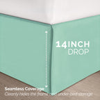 8-Piece Pintuck Pinch Pleated Comforter Set - Includes 4-Piece Sheet Set with Double Sided Storage Pockets