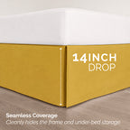8-Piece Pintuck Pinch Pleated Comforter Set - Includes 4-Piece Sheet Set with Double Sided Storage Pockets
