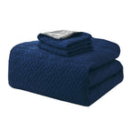 3-Piece Majestic Quilted Reversible Bedspread Coverlet Set