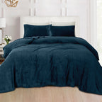 4-Piece Velvet Plush Flannel Sheet Set