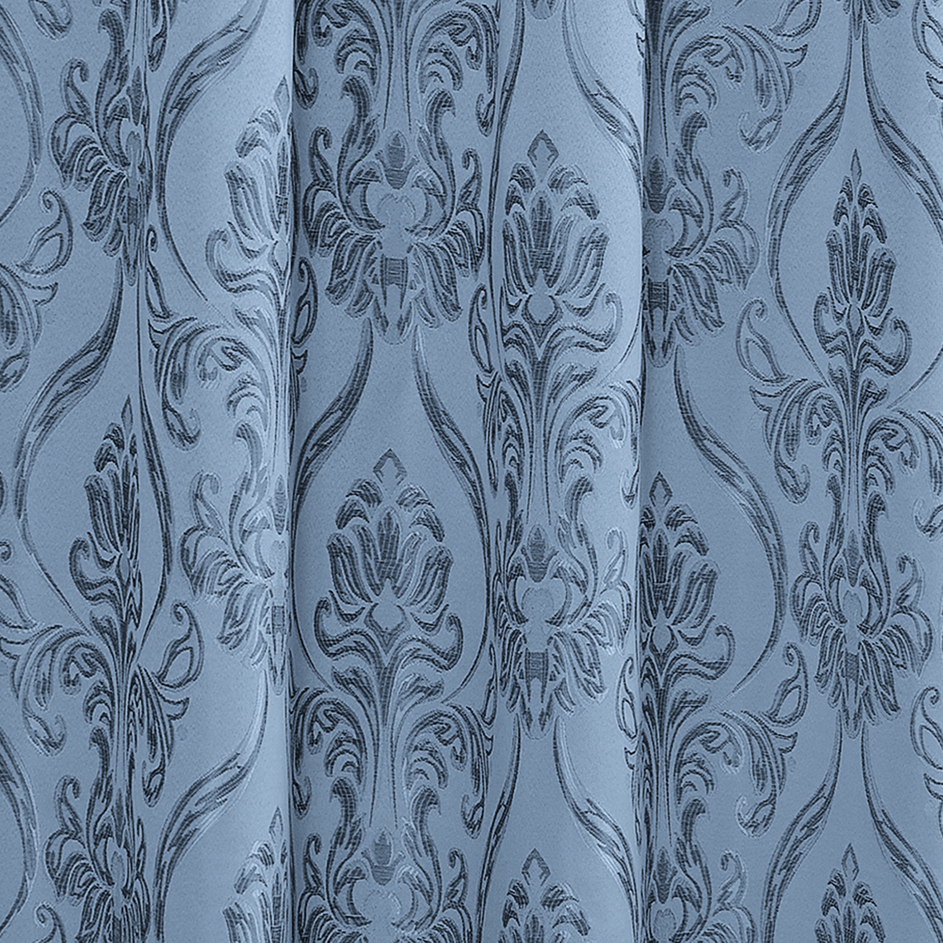 Set of 2 Penelope Jacquard Look Curtain Panels - 54" W x 84" L