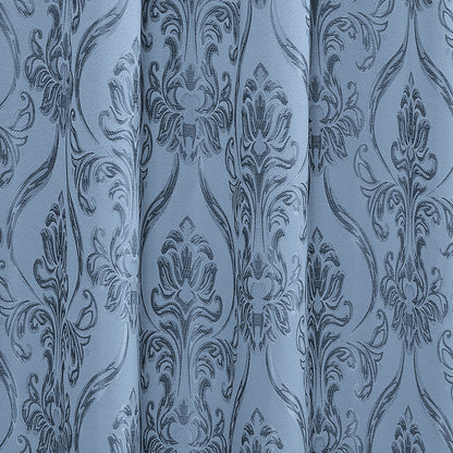 Elegant Comfort Set of 2 Penelope Jacquard Look Curtain Panels - 54" W x 84" L