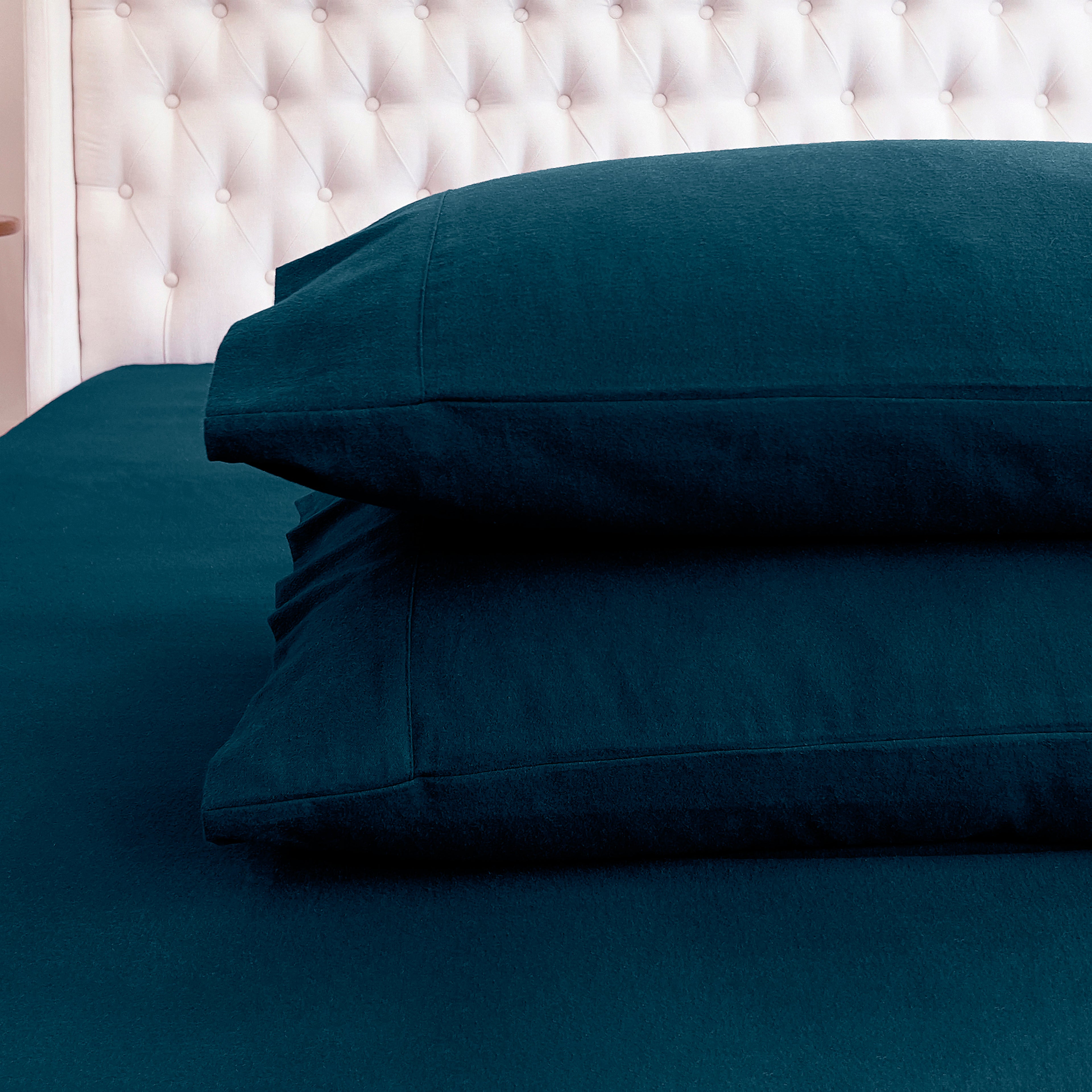 4-Piece Cotton Flannel Sheet Set - 100% Turkish Cotton
