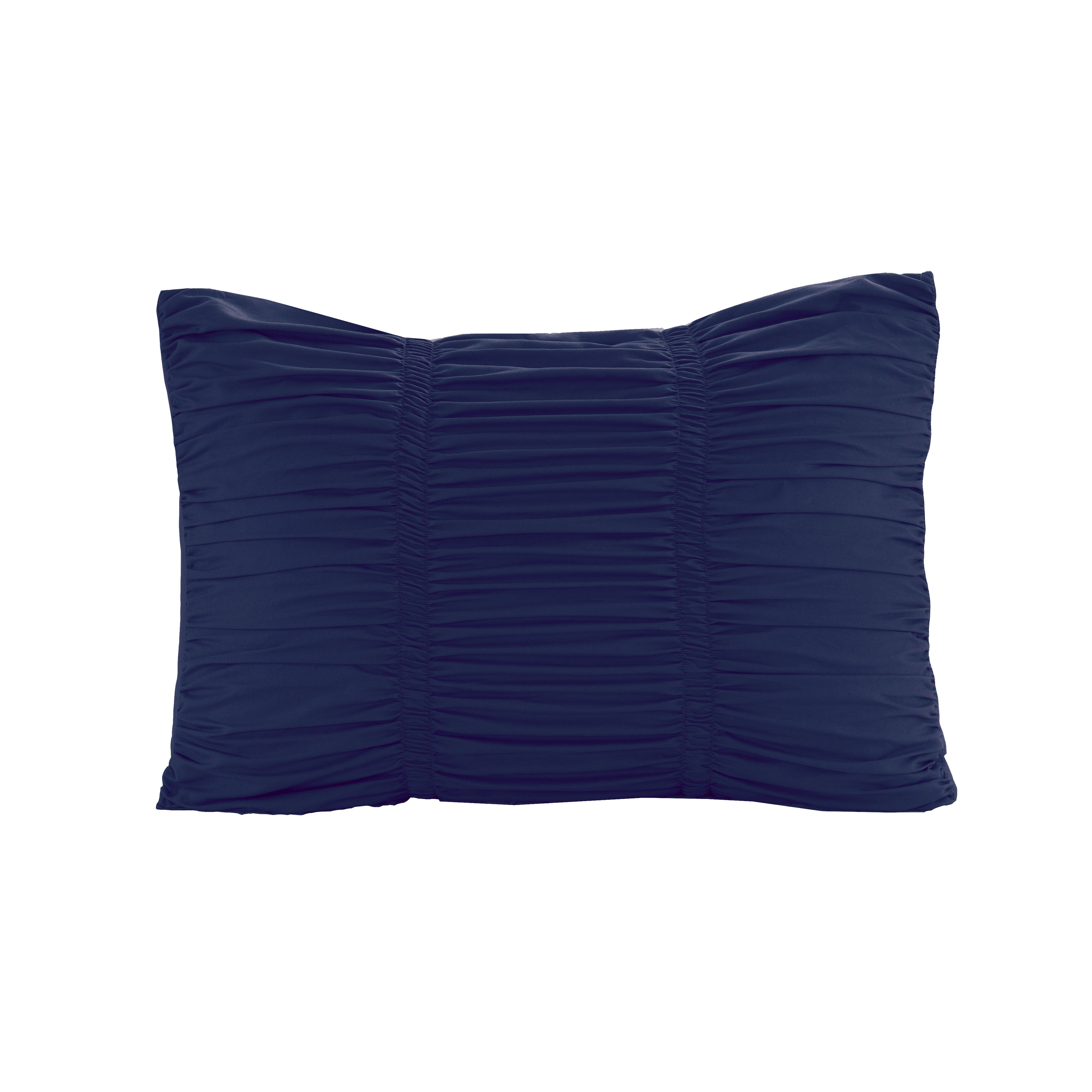 10-Piece Pleated Comforter Set - Includes 4-Piece Sheet Set with Double Sided Storage Pockets