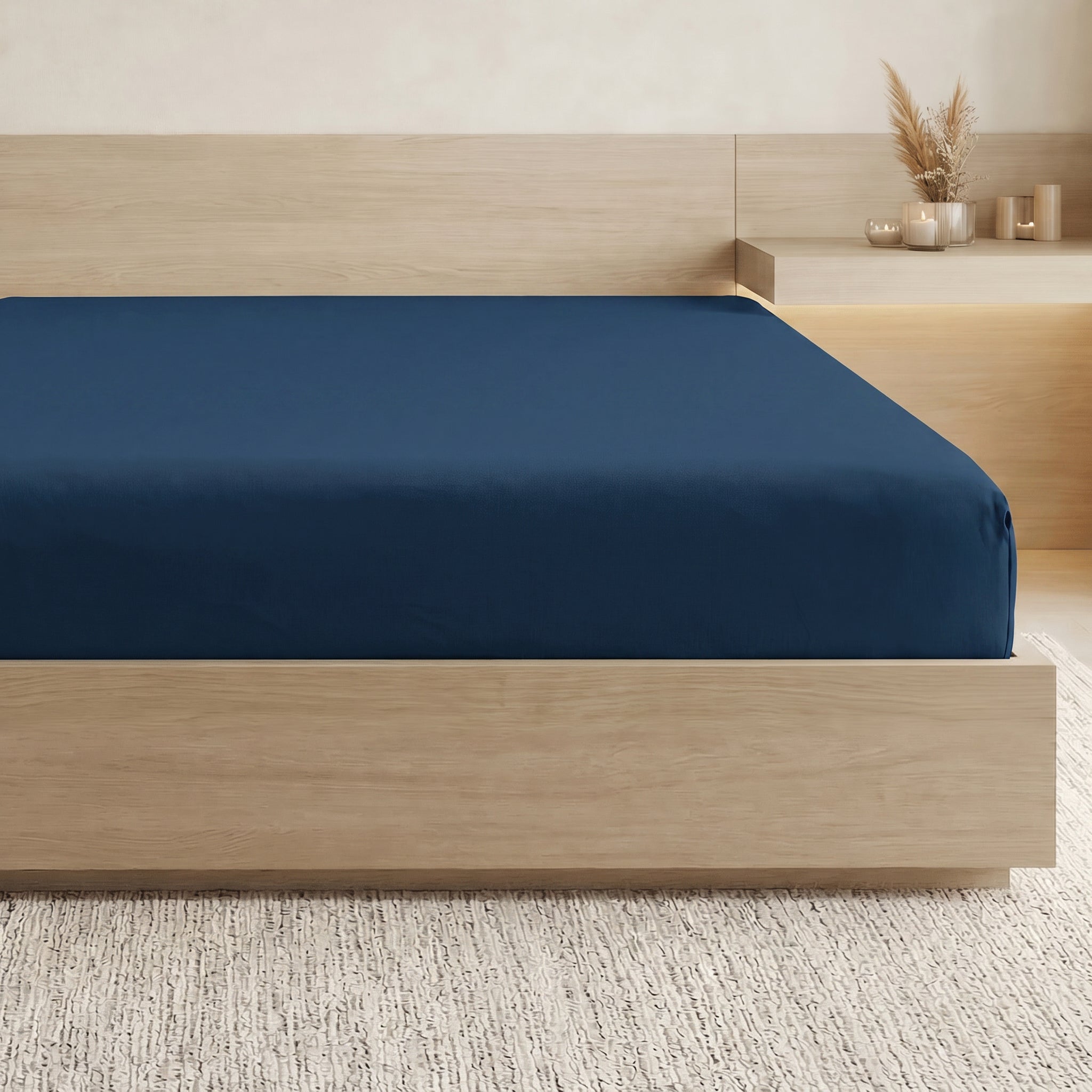 Essential 1 Piece Solid Fitted Sheet - All Around Elastic