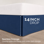 8-Piece Pintuck Pinch Pleated Comforter Set - Includes 4-Piece Sheet Set with Double Sided Storage Pockets