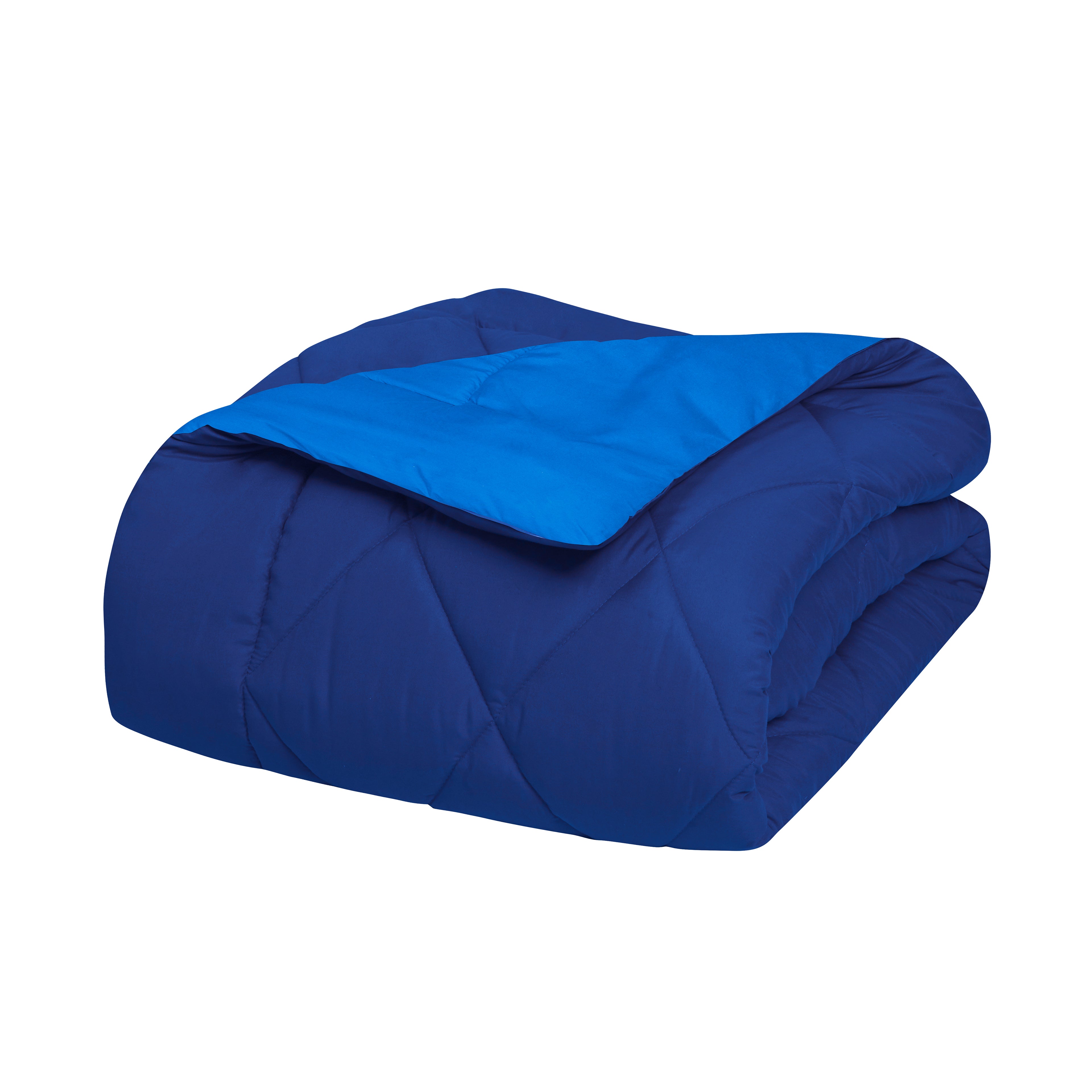 3-Piece Reversible Diamond Stitched Comforter & Shams