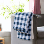 Buffalo Plaid Flannel Fleece Sherpa Throw Blanket