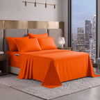 Extra deep Pocket 3 Line Embroidery, 6-Piece Sheet Set