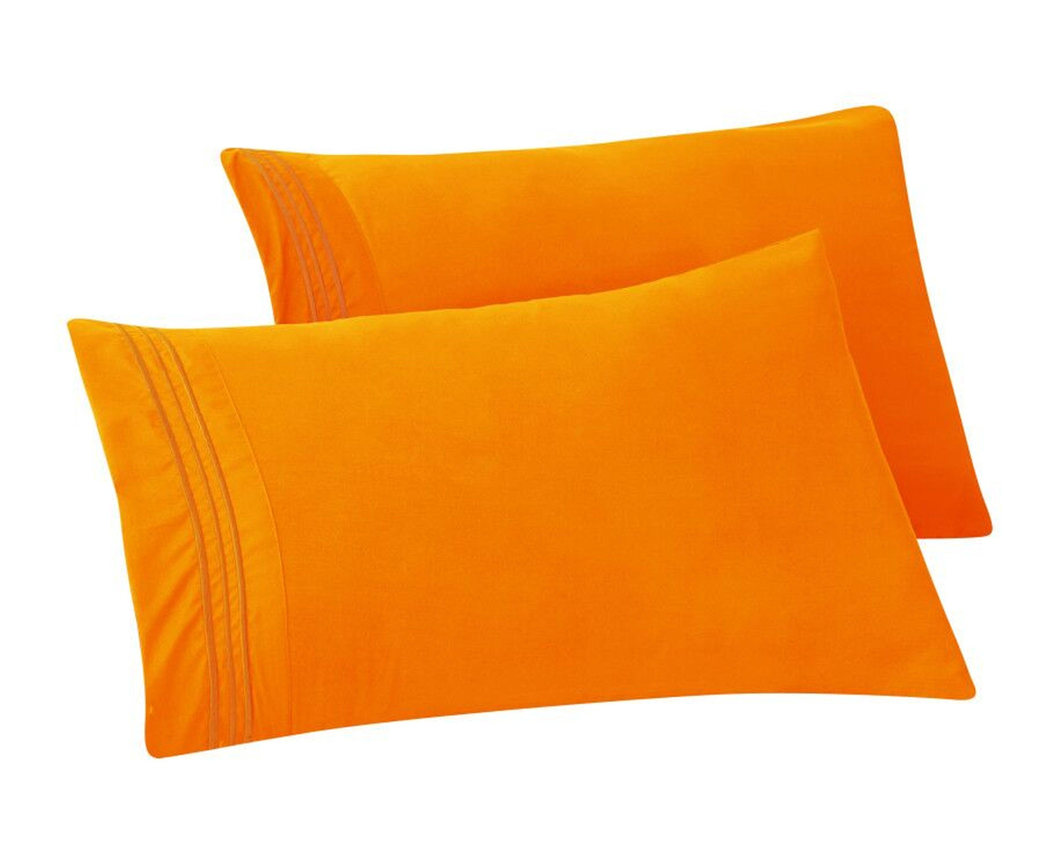Set of 2 Pillowcases- 3 Line Embroidery