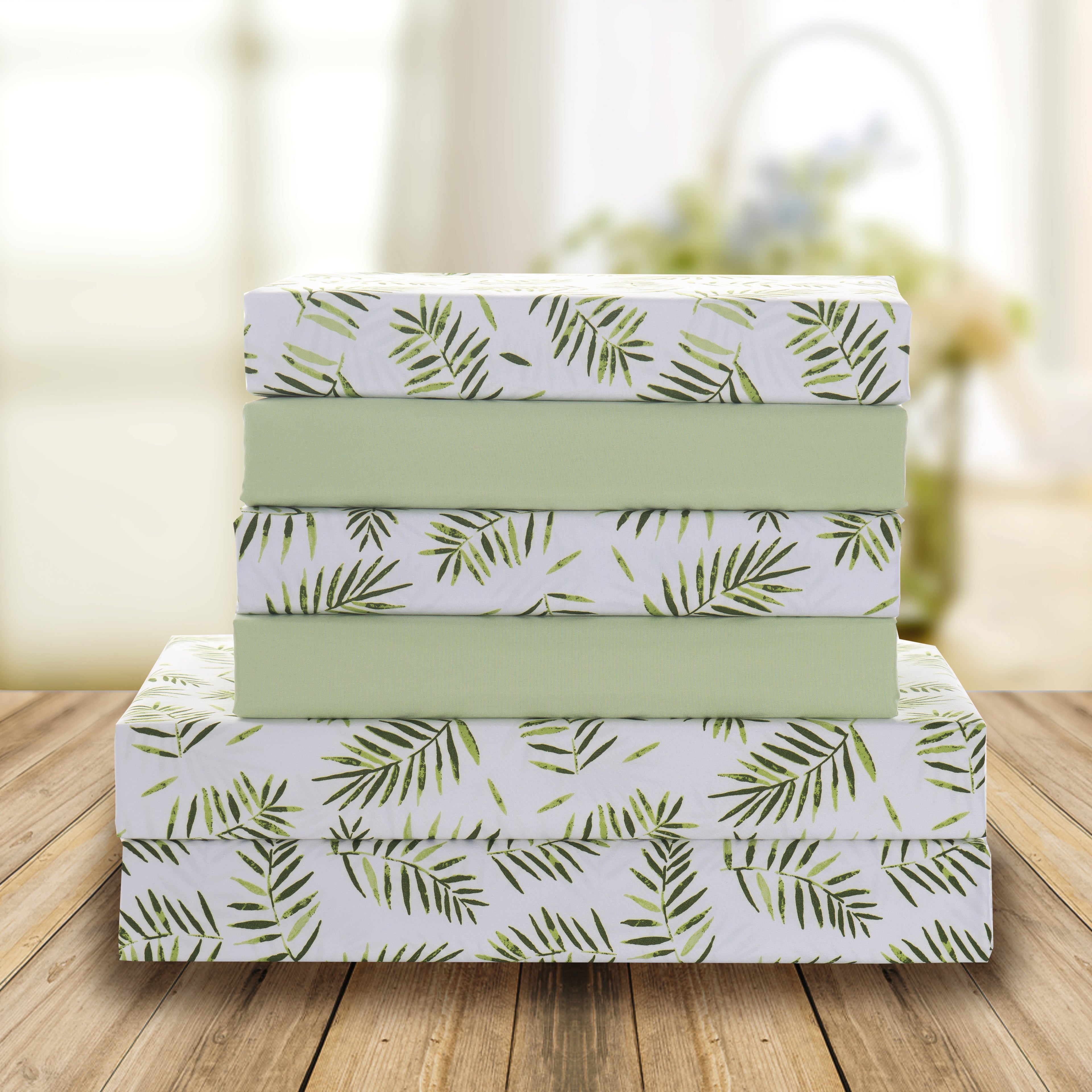 6-Piece Tropical Pattern Bed Sheet Set - Soft as a Hotel Premium Quality