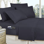 8-Piece Lodge Plaid and Patch Reversible Comforter Set - Includes 4-Piece Sheet Set with Double Sided Storage Pockets