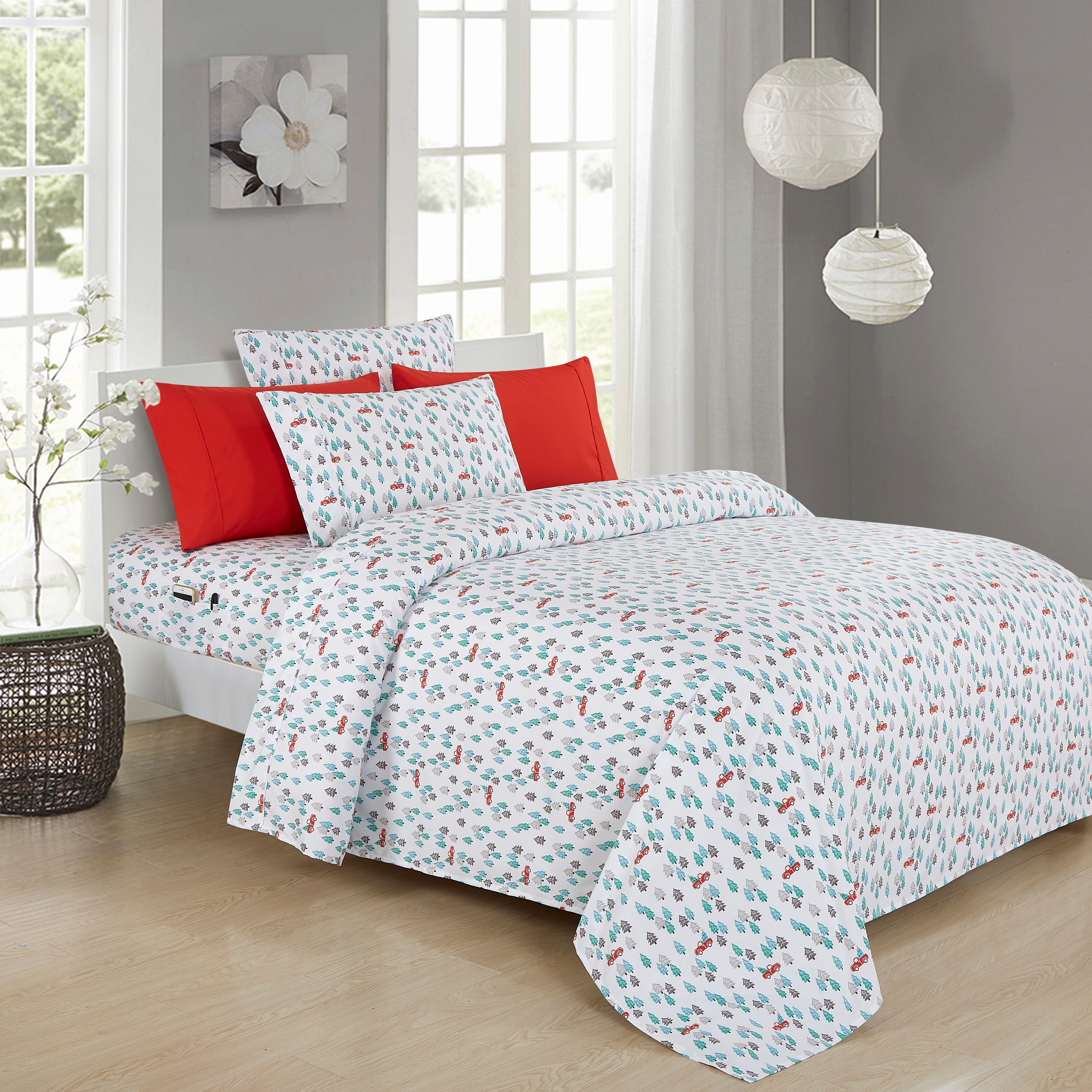 6-Piece Christmas & Holiday Sheet Set - Soft as a Hotel Premium Quality