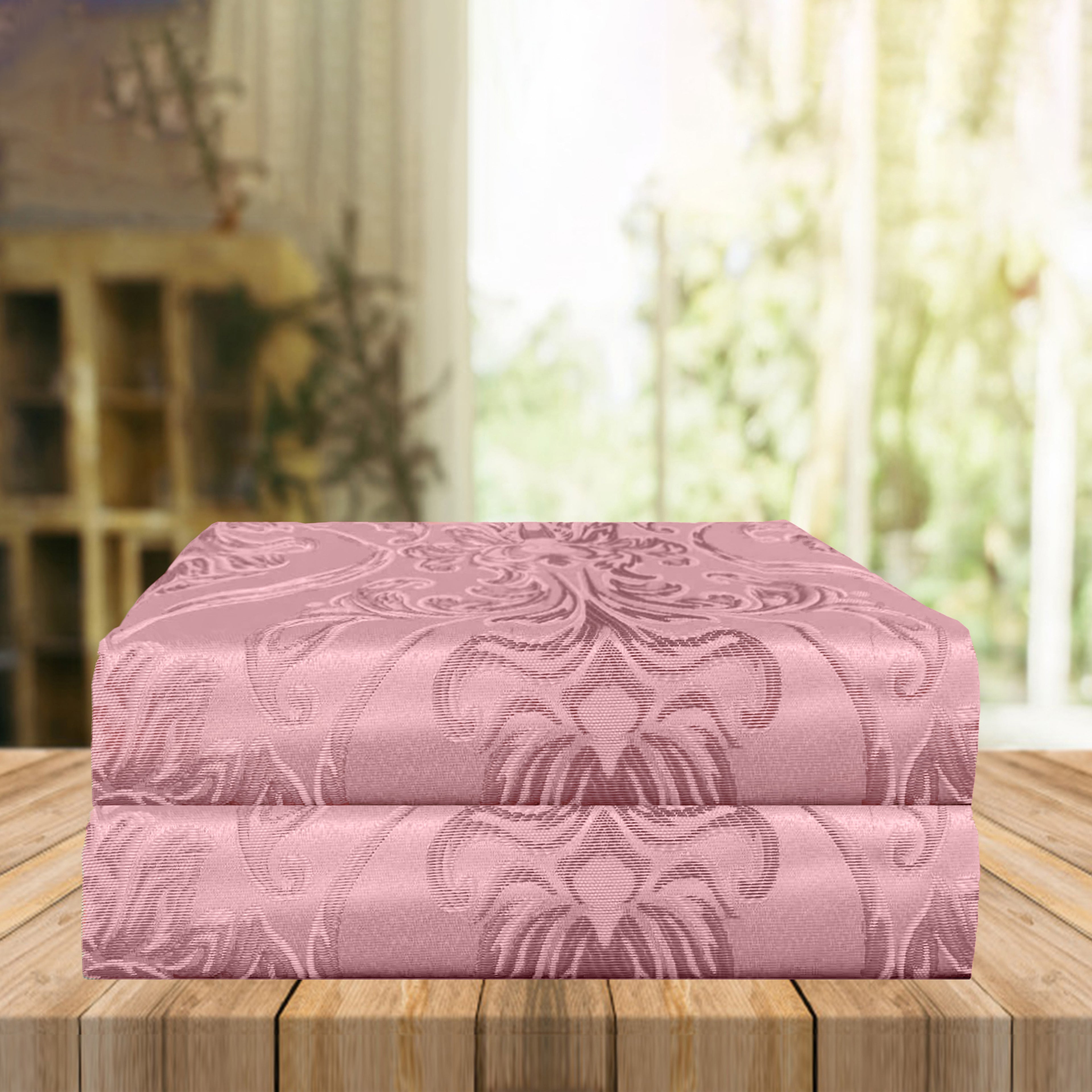 Set of 2 Penelope Jacquard Look Curtain Panels - 54" W x 84" L