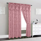 Set of 2 Penelope Jacquard Look Curtain Panels - 54" W x 84" L