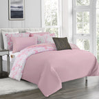 10-Piece Tie-Dye Comforter Set, Includes 6-Piece Sheet Set with Double Sided Storage Pockets