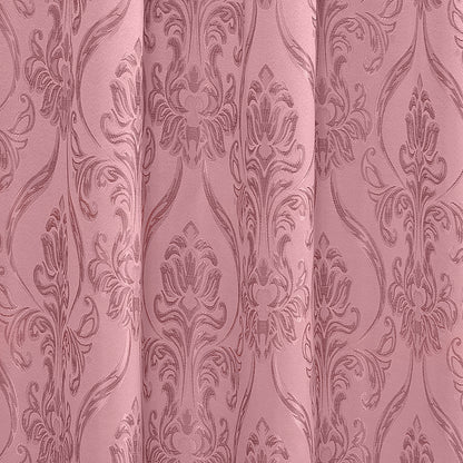 Elegant Comfort Set of 2 Penelope Jacquard Look Curtain Panels - 54" W x 84" L