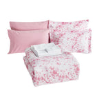 10-Piece Tie-Dye Comforter Set, Includes 6-Piece Sheet Set with Double Sided Storage Pockets