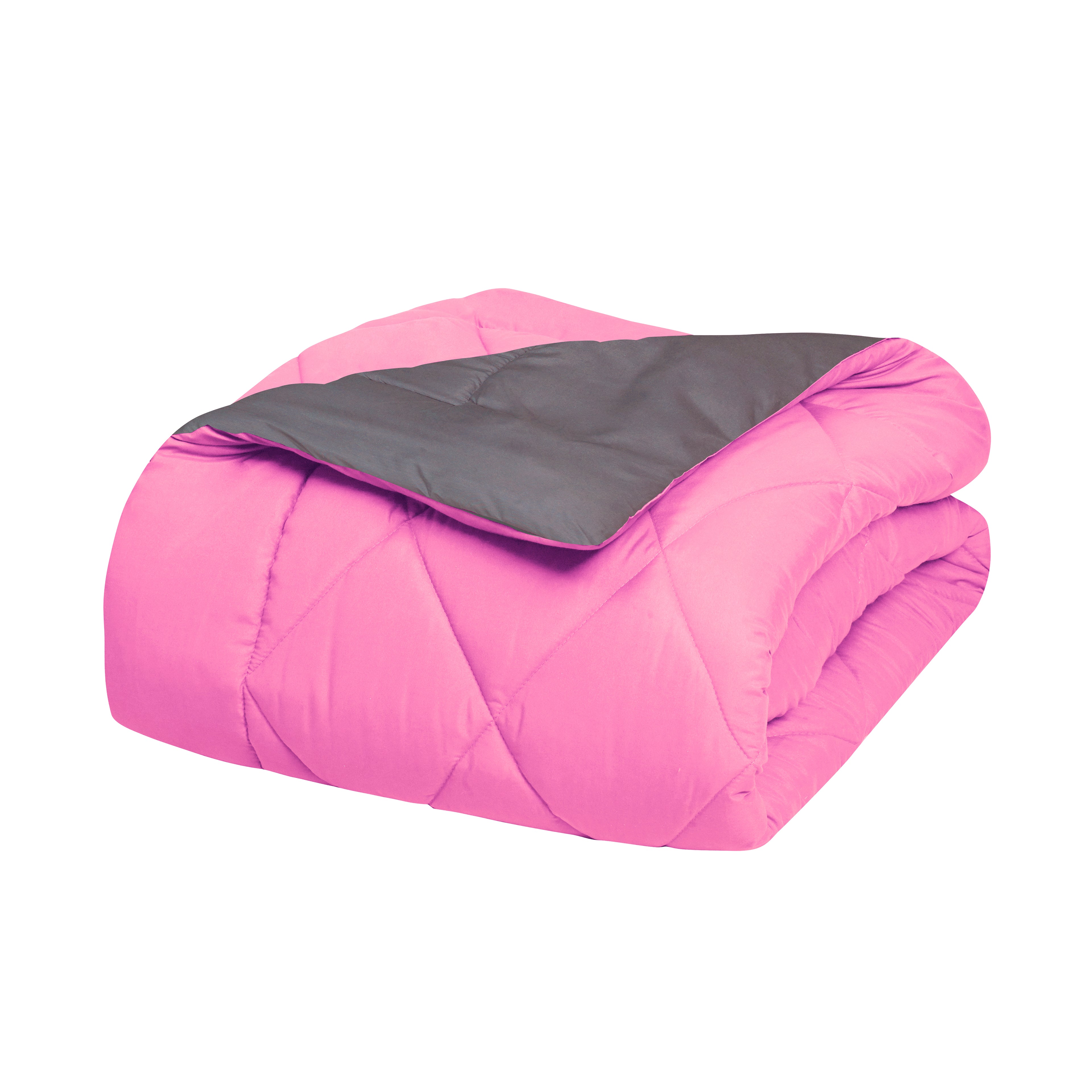 3-Piece Reversible Diamond Stitched Comforter & Shams