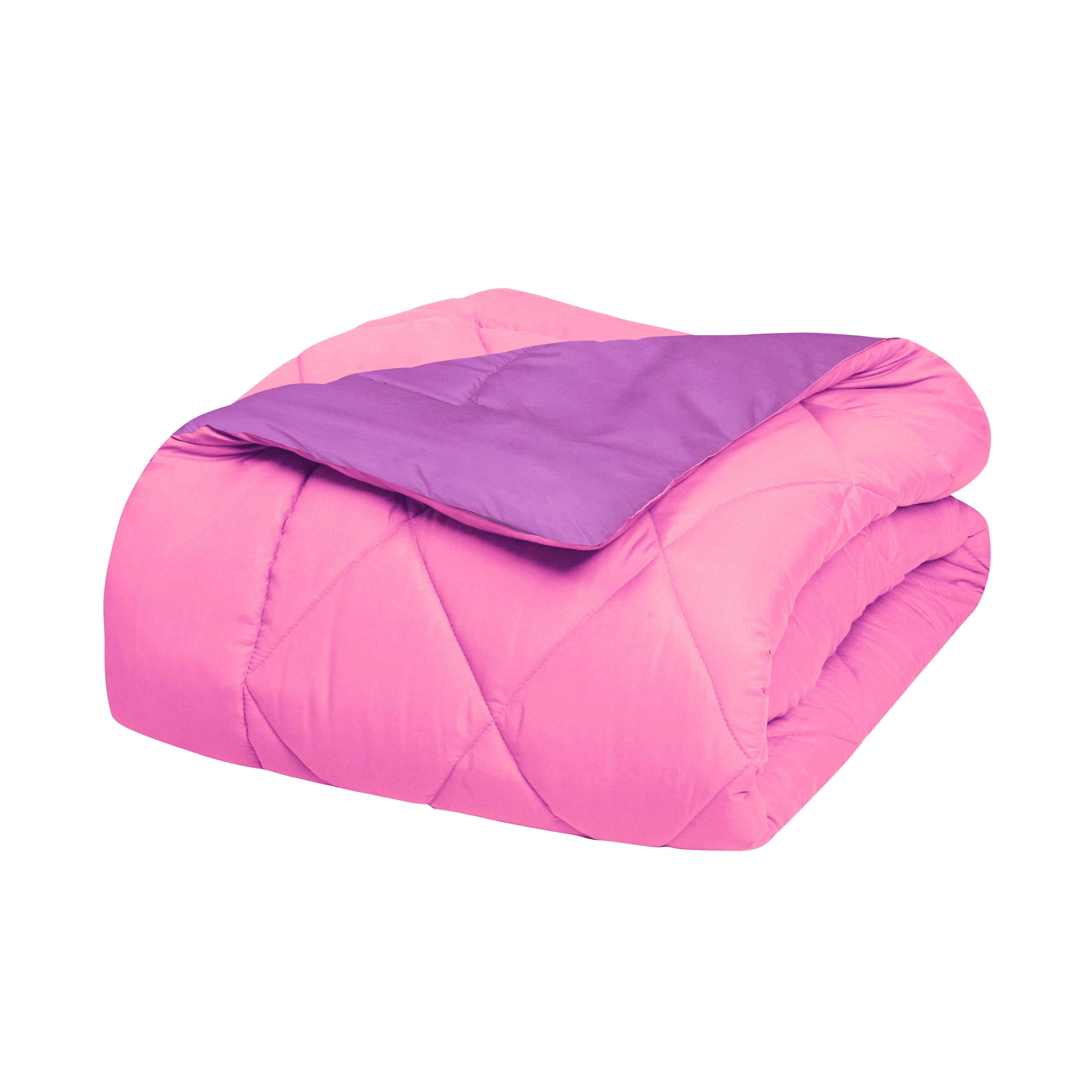 3-Piece Reversible Diamond Stitched Comforter & Shams