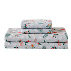 4-Piece Holiday Cotton Flannel Sheet Set - 100% Turkish Cotton