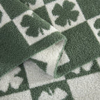 50" x 70"  Ultra Soft Checkered Knitted Throw Blanket