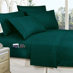 8-Piece Lodge Plaid and Patch Reversible Comforter Set - Includes 4-Piece Sheet Set with Double Sided Storage Pockets