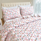 4-Piece Holiday Cotton Flannel Sheet Set - 100% Turkish Cotton