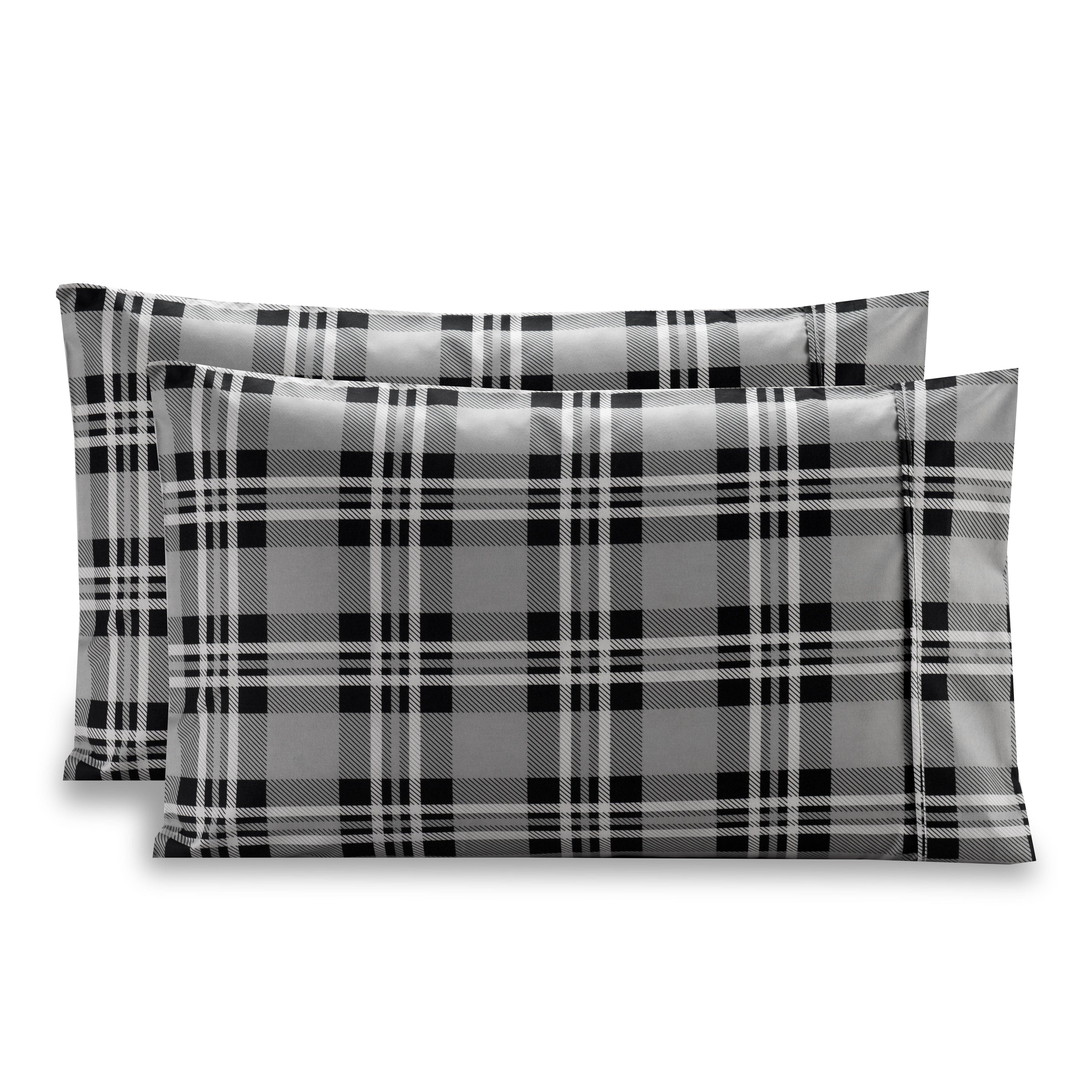 Plaid Printed - Set of 2 Pillowcases