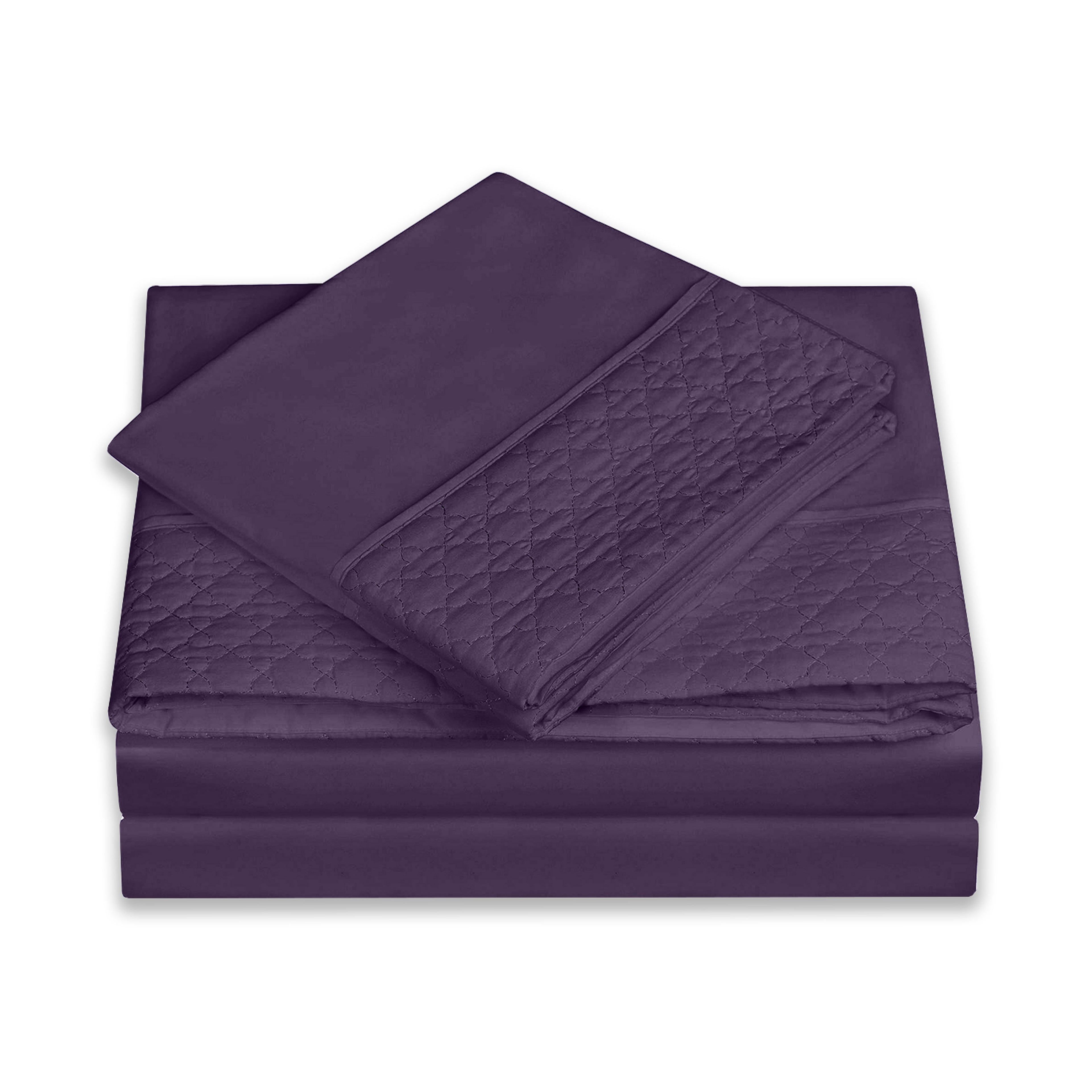 Quilted 4-Piece Sheet Set, Premium Hotel Quality