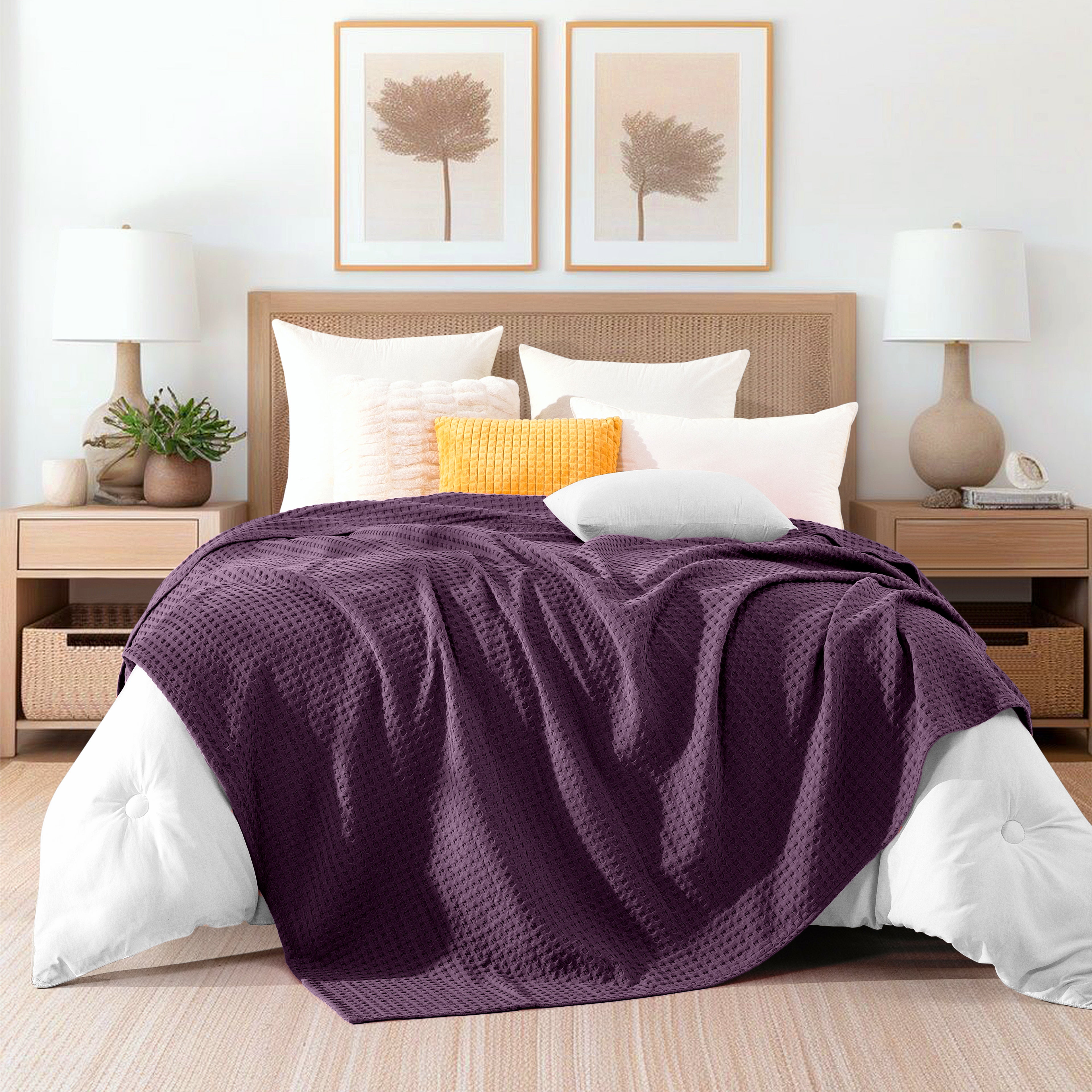 Cotton Waffle Blanket