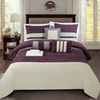 12-Piece Cirena Micro suede Comforter Set, Includes 6-Piece Sheet Set with Double Sided Storage Pockets