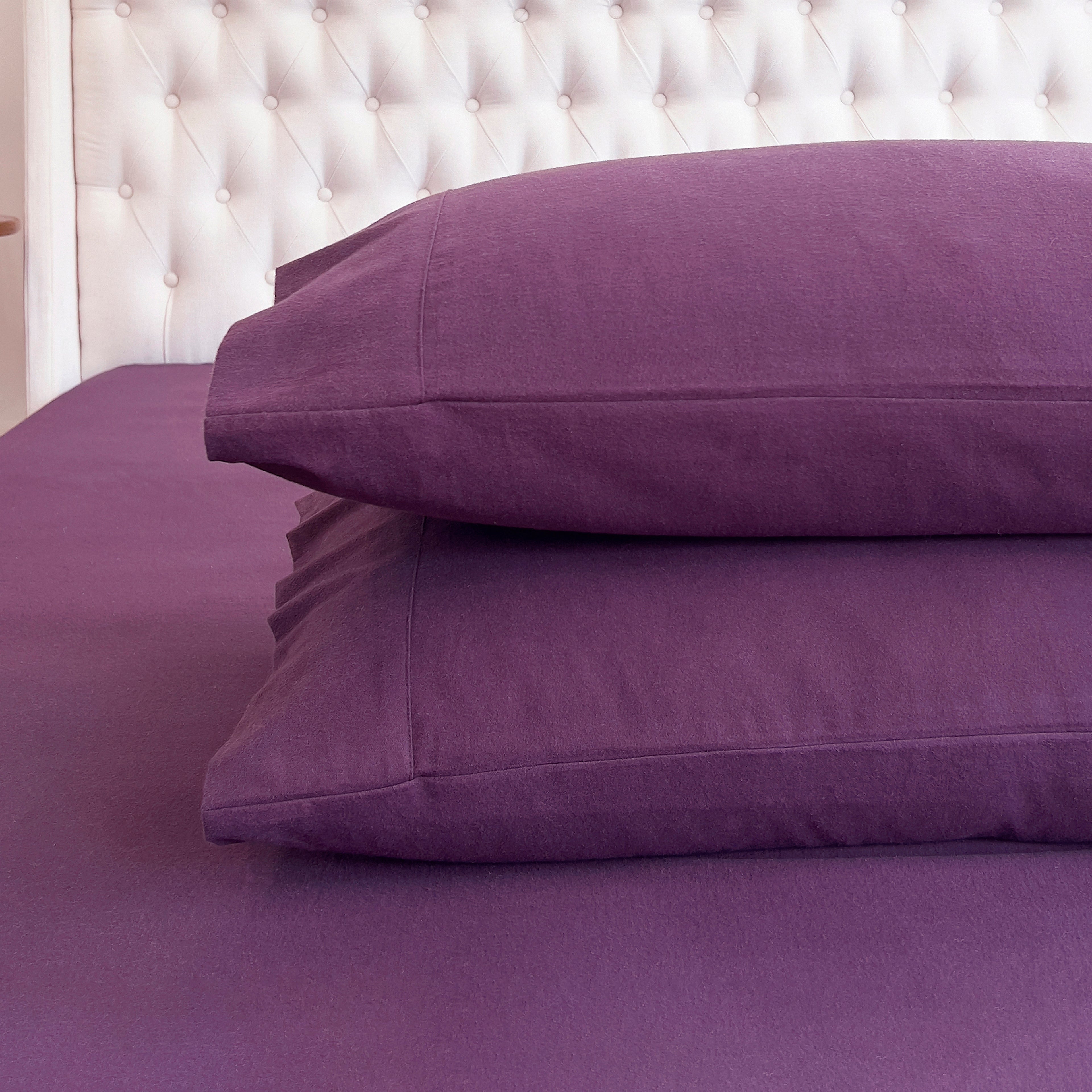 4-Piece Cotton Flannel Sheet Set - 100% Turkish Cotton