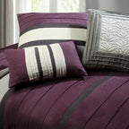 12-Piece Cirena Micro suede Comforter Set, Includes 6-Piece Sheet Set with Double Sided Storage Pockets