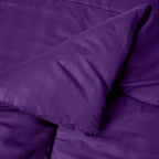 8-Piece Dobby Stripe Comforter Set - Includes 4-Piece Sheet Set with Double Sided Storage Pockets