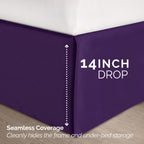 8-Piece Pintuck Pinch Pleated Comforter Set - Includes 4-Piece Sheet Set with Double Sided Storage Pockets