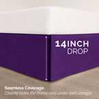 8-Piece Pintuck Pinch Pleated Comforter Set - Includes 4-Piece Sheet Set with Double Sided Storage Pockets