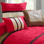 12-Piece Cirena Micro suede Comforter Set, Includes 6-Piece Sheet Set with Double Sided Storage Pockets