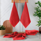 6-Pack Turkish Cotton Waffle Wave Kitchen Towels