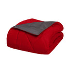 3-Piece Reversible Diamond Stitched Comforter & Shams