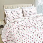 4-Piece Holiday Cotton Flannel Sheet Set - 100% Turkish Cotton