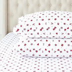 4-Piece Holiday Cotton Flannel Sheet Set - 100% Turkish Cotton
