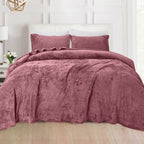 4-Piece Velvet Plush Flannel Sheet Set