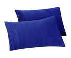 Set of 2 Pillowcases- 3 Line Embroidery