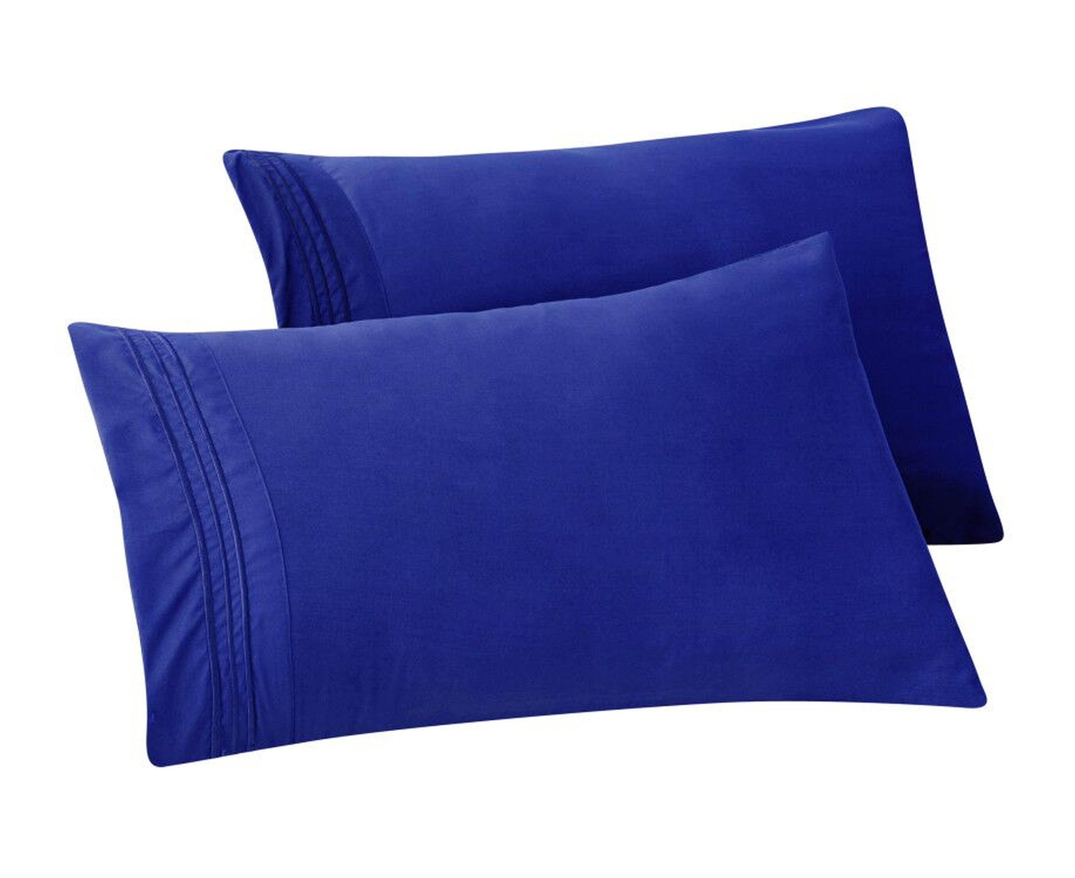 Set of 2 Pillowcases- 3 Line Embroidery