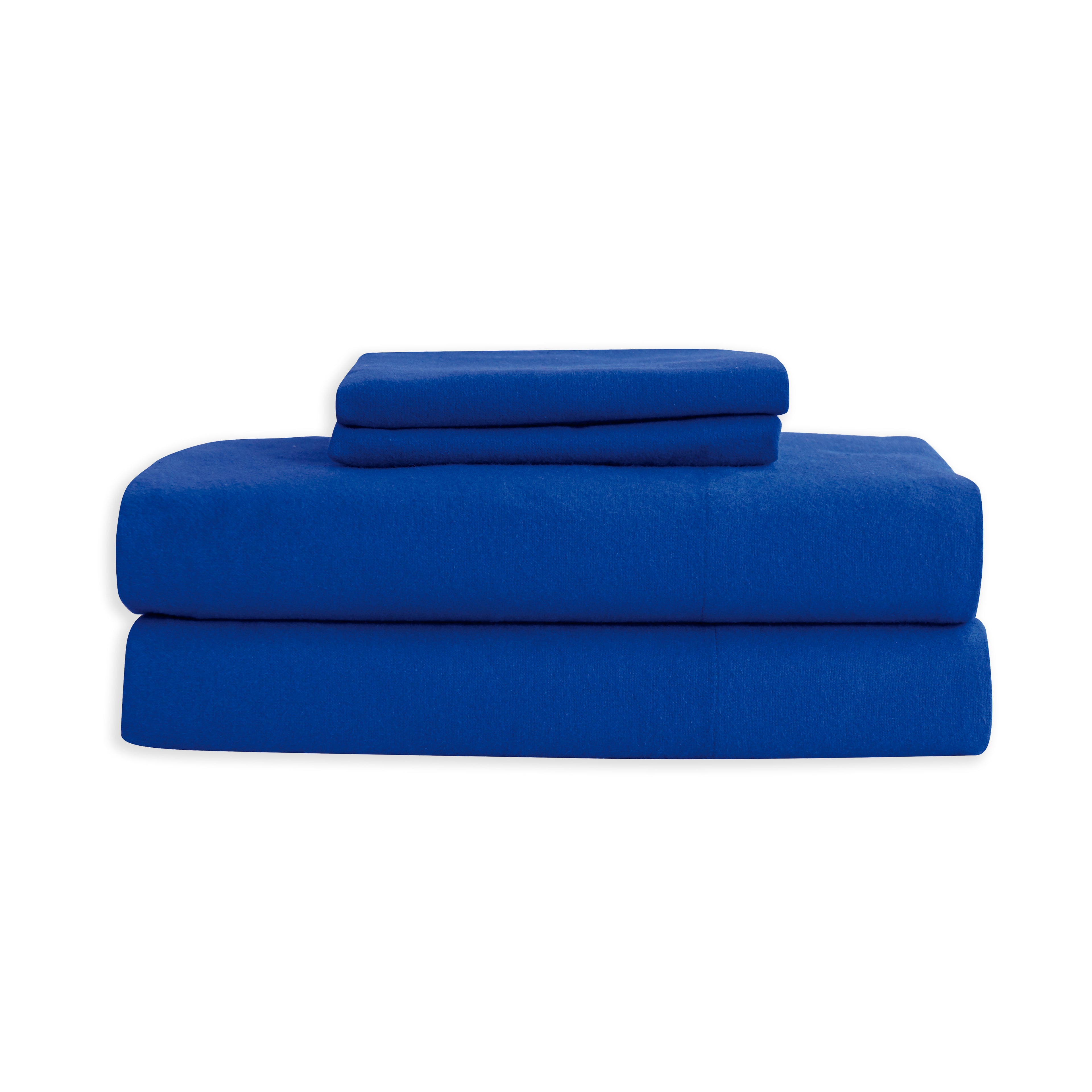 4-Piece Cotton Flannel Sheet Set - 100% Turkish Cotton