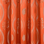 Set of 2 Aurora Curtain Panels- Attached Valance - Rod Pocket- 54" W x 84" L