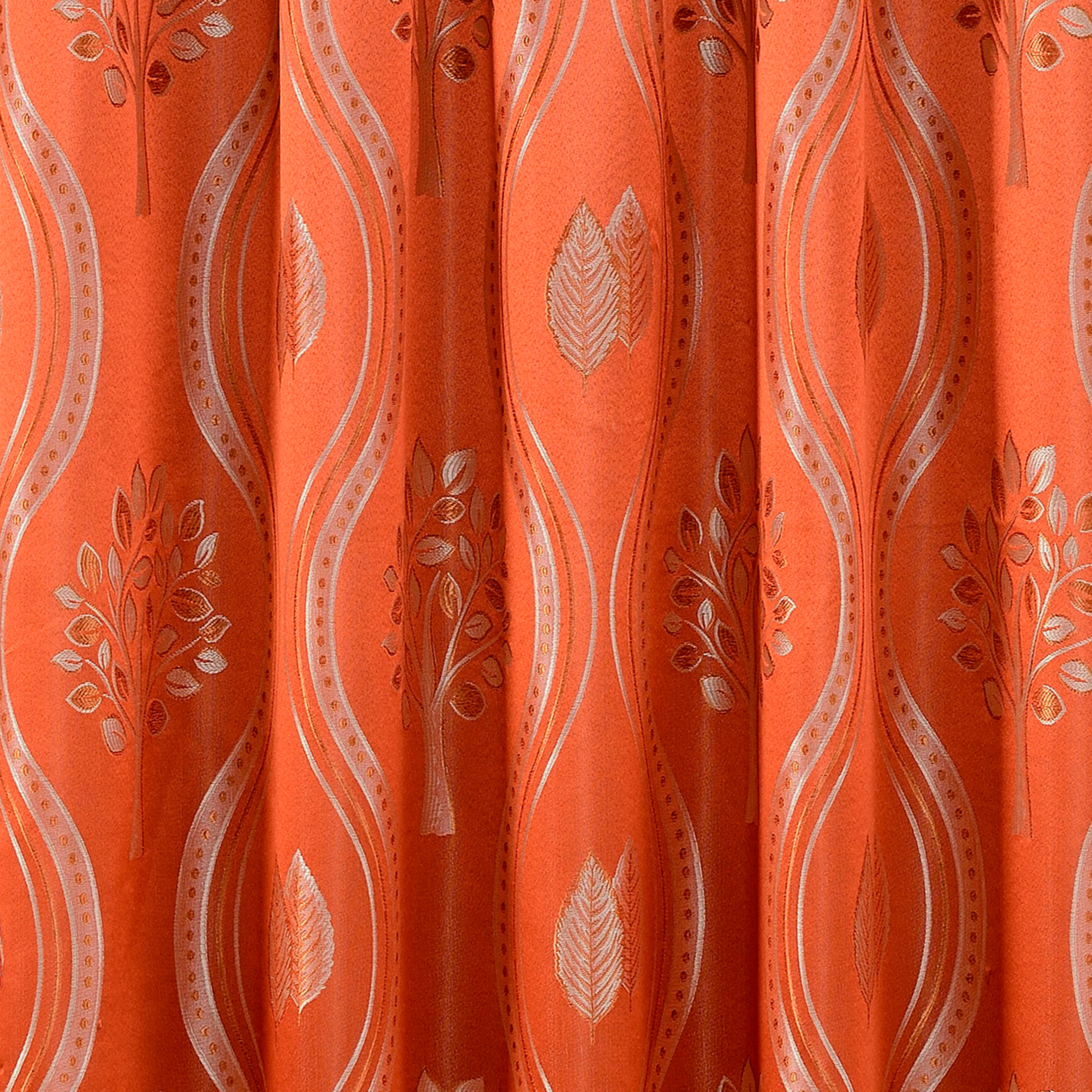 Set of 2 Aurora Curtain Panels- Attached Valance - Rod Pocket- 54" W x 84" L
