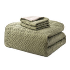 3-Piece Majestic Quilted Reversible Bedspread Coverlet Set